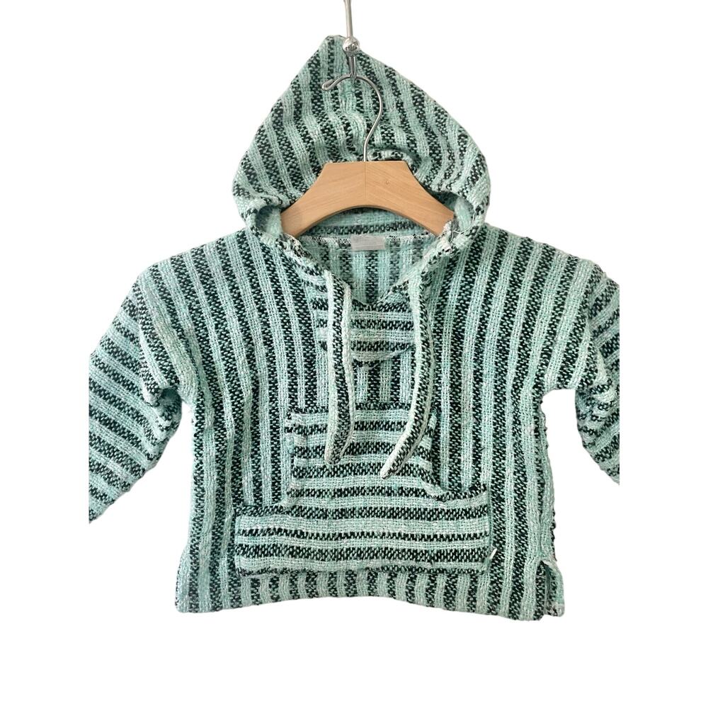 Toddler Unisex Baja Style Pullover Knit Beach Jacket Size 2T